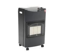 (Black) 4.2kw Foldable Cabinet Gas Heater Portable Calor Mobile Ceramic Piezo Butane