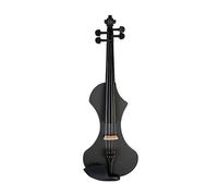 Black 4/4 Full Size Electric Violin Handmade With Case And Headphones