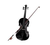 Black 4/4 Solid Wood Violin Outfit Violin