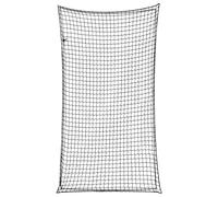 vidaXL Trailer Net with Elastic Rope, Cargo Net for Truck Bed SUV Pickup, Mesh Net for Daily Light Loads of Trucks, Mesh Organizer, Black PP