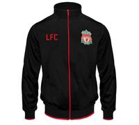 (Black, 4-5 Years) Liverpool FC Official Football Gift Boys Retro Track Top Jacket