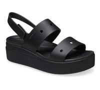 (Black, 4 (Adults')) Crocs Brooklyn 4U Thermoplastic Women's Black Sandals