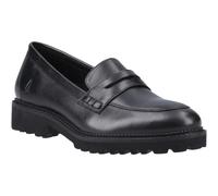 Hush Puppies Grazia Leather Girls's Black Loafers - UK 4