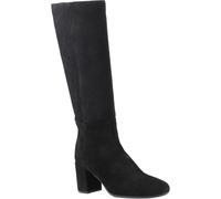 (Black, 4 (Adults')) Hush Puppies Oprah Suede Women's Black Heeled Knee High Boots