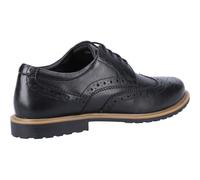 (Black, 4 (Adults')) Hush Puppies Verity Leather Women's Black Brogues Shoes