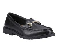 (Black, 4 (Adults')) Hush Puppies Verity Snaffle Leather Women's Black Loafers