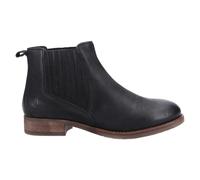 (Black, 4 (Adults')) Hush Puppies Womens Boots Ankle Edith Leather Slip On black UK Size