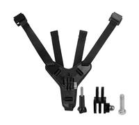 (Black) 4-in-1 Motorcycle Helmet Chin Strap Mount Compatible with GoPro Insta 360 Session