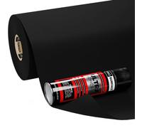 Black 4 Way Super Stretch Lining Carpet for Camper Van Motorhome Car Vehicle Interior - 7 Metre x 2 Metre Includes Glue