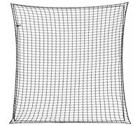 vidaXL Trailer Net 4x4 m - Elastic Rope Mesh Cover, Black PP for Cargo Transport, Truck Bed, Weatherproof, UV Resistant