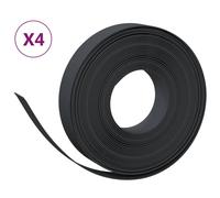 (black, 40 x 0.1 m) vidaXL Garden Edging Patio Lawn Edging Garden Border Rolls 5 pcs Polyethylene