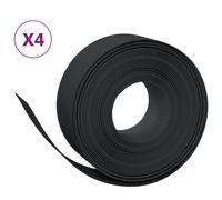 (black, 40 x 0.2 m) vidaXL Garden Edging Patio Lawn Edging Garden Border Rolls 5 pcs Polyethylene