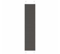 vidaXL Pleated Blind - Black - 40 x 200 cm - Polyester - Fabric Width 39.4 cm