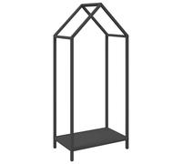 (black, 40 x 25 x 90 cm) vidaXL Firewood Rack White 40x25x90 cm Cold-rolled steel fireplace log holder