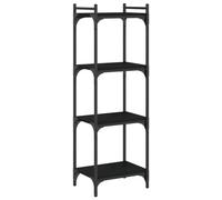 (black, 40 x 30 x 120 cm) vidaXL Bookcase Bookshelf Storage Cabinet Rack Book Shelf Engineered Wood