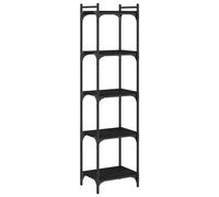(black, 40 x 30 x 154 cm) vidaXL Bookcase Bookshelf Storage Cabinet Rack Book Shelf Engineered Wood