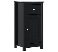 vidaXL Bathroom Cabinet BERG Black 40x34x80 cm Solid Wood Pine