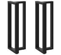 (black, 40 x 35 x (110-111) cm) vidaXL Dining Table Legs T-ShapedÂ Desk Legs Metal Furniture Legs 2 pcs Steel