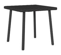 (black, 40 x 40 x 37 cm) vidaXL Garden Coffee Table Rectangular Light Grey 40x40x37 cm Poly Rattan