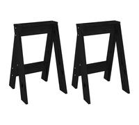 (black, 40 x 40 x 60 cm) vidaXL 2x Solid Wood Pine Stools Bar Chair Counter Stool Multi Colours/Sizes