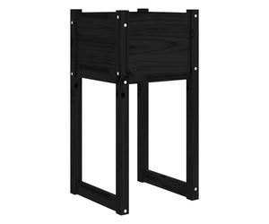 (Black, 40 x 40 x 81 cm/1) vidaXL 1/2x Solid Wood Pine Planter Raised Bed Flower Box Multi Colours/Sizes