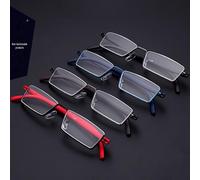 (black, +400 degrees with matching mirror box) German TR90 Anti-Blue Light Reading Glasses with Mirror Box for Adults