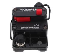 Black 40a 12v to 36v Auto Reset Fuse Circuit Breaker for Trailer