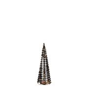 Urbn-Living Urbnliving 40Cm Height Black Christmas Tree Cone Pyramid Led Fairy Lights Tower Xmas Home Decoration