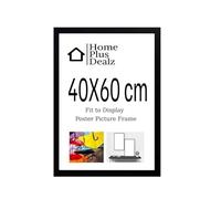 Black 40x 60 cm Poster Frames- 60 x 40 cm Large Wooden Picture Frames 40x60cm- Black 40x60cm Frame Wall Gallery Living Room Poster Picture Frame With Styrene Shatterproof Perspex Sheets