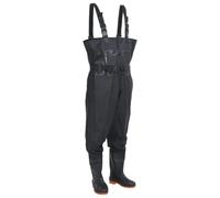 (black, 41) vidaXL Chest Waders with Boots and Belt Waterproof Hunting Fishing Waders