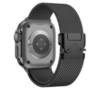 (Black, 42 44 45 46 49mm) Milanese Loop Strap For Apple Watch Band Ultra 2 49mm 46mm 45mm 44mm 42mm Stainless Steel Metal for iWatch Series 10 9 8 7 6 5 4