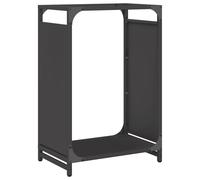 (black, 44 x 28 x 65 cm) vidaXL Firewood Rack White 60x28x65 cm Cold-rolled steel fireplace log holder