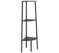 (black, 45.5 x 31.5 x 120 cm) vidaXL Corner Shelf Bookcase Bookshelf Shelving Unit Storage Rack Organiser