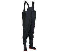 (black, 45) vidaXL Chest Waders with Boots Waterproof Hunting Fishing Wader Waist Wader