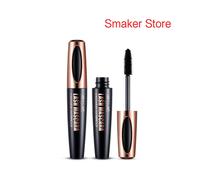 (Black) 4D Silk Fiber Lash Mascara - Volume-Boosting & Long-lasting - Waterproof, Curling, Lengthening - Intense Black, Natural Look - Beauty Essential