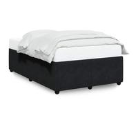 (black, 4ft6 double) vidaXL Bed Frame Bed Base Bedroom Mattress Foundation Home Bedstead Velvet