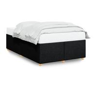 vidaXL Bed Frame Without Mattress Black double Fabric, Black