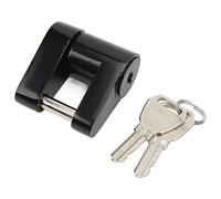 Black /4in Zine Oy Tra Hitch Lock with 2 Keys for RV Truck - Th Coupler Lock for Tra Tongue Coupler - Security Tra Lock for Ulti Ion