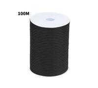 (Black) 4mm 100m 300ft 7 Strand Core Paracord Parachute Cord Camping Rope Outdoor Tent