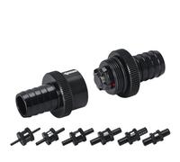 Black 4MM / 6MM / 8MM / 10MM / 12MM / 16MM Non Return One Way Fuel Check Valve Aluminum Alloy Petrol Diesel(6MM New Type Black)