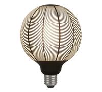 Black 4w Pine Branch LED Globe G125 Dimmable 1800K E27 100lm & Light Grey