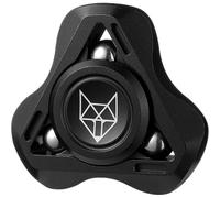 (black, 5*5*1.3cm) Fox Tri 1.8'' Fidget Spinner with Steel Beads, Luminous Metal Spinners Toy, Premium Bearing 2~4Min, Autism Sensory ADHD Anxiety Focus Meditation