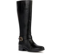 (Black, 5 (Adults')) Geox D Felicity Leather Women's Black Boots
