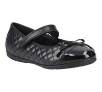 (Black, 5 (Adults')) Hush Puppies Lottie Leather Girls's Black Ballet Flats