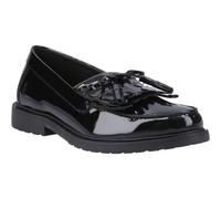 (Black, 5 (Adults')) Hush Puppies Verity Kiltie Leather Women's Black Loafers