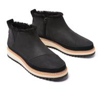 (Black, 5 (Adults')) TOMS Marlo Leather Women's Black Boots