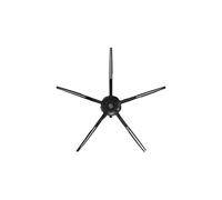 Black 5-Arm Side Brush,Compatible for Xiaomi, ，Compatible for Roborock， S7 Max S7 Maxv T7S T7S Plus S6 S5 MAX S50 S55 E35 E2 G20 Robot Vacuum Cleaner Parts(1pcs)