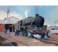 Black 5 Five LMS BR Railway Steam Locomotive Train Fathers Day Birthday Card