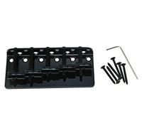 Black 5 String Electric Bass Guitar Bridge fits for Jazz J Bass or Precision P Bass