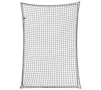 ** vidaXL Black Trailer Cargo Net - Elastic Rope Mesh Cover for Trucks/Trailers/SUVs 5x3.5m - UV & Weather Resistant for Versatile Cargo Applications